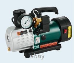 220V 3.6CFM Single Stage Rotary Vane Vacuum Pump PCV-4M Mini Vacuum Pump 1/5HP