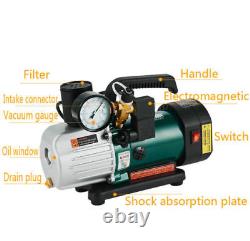 220V 3.6CFM Single Stage Rotary Vane Vacuum Pump PCV-4M Mini Vacuum Pump 1/5HP