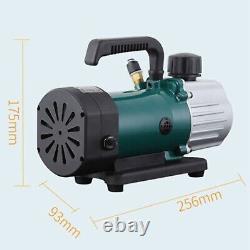 220V Double Stage Vacuum Pump 1.8CFM 1/4HP 187.5W Rotary Vane Degassing Machine