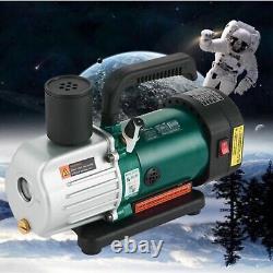 220V Double Stage Vacuum Pump 1.8CFM 1/4HP 187.5W Rotary Vane Degassing Machine