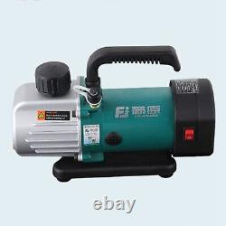 220V Double Stage Vacuum Pump 1.8CFM 1/4HP 187.5W Rotary Vane Degassing Machine