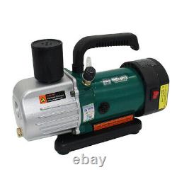 220V PCV-4M Single Stage Vacuum Pump Rotary Vane 3.6CFM 1/5HP Deep AC Air Tool