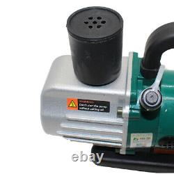 220V PCV-4M Single Stage Vacuum Pump Rotary Vane 3.6CFM 1/5HP Deep AC Air Tool