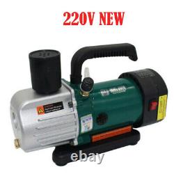 220V Rotary Vane Vacuum Pump Single Stage 1.8CFM 1/6HP Refrigeration Maintenance
