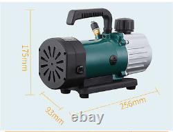 220V Rotary Vane Vacuum Pump Single Stage Lab Refrigerator Pump 1.8CFM 1/6HP