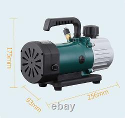 220V Rotary Vane Vacuum Pump Single Stage Lab Refrigerator Pump 1.8CFM 1/6HP