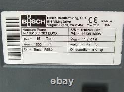 226650 New-No Box, Busch RC0016. C303. BDXX Vacuum Pump, 11.2cfm, 1800min