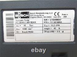 237307 New-No Box Busch RC 0016 C 303 BDXX Rotary Vane Vacuum Pump 11.2cfm