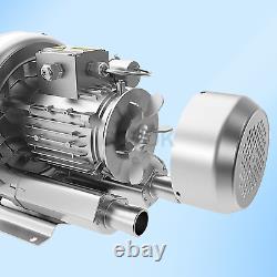 2LG5107AA21 Industrial 2 HP Regenerative Blower 115V 150 CFM 1.75 kW Vacuum Pump