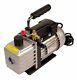 3.0 Cfm Professional A/c Vacuum Pump Twin Port 2 Stage A/c New Shipped With Oil