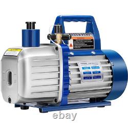 3/4HP 7.2CFM 110V 2Stage HVAC AC Vacuum Pump Air Conditioning with 2 Oil Bottles