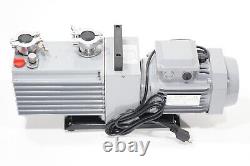 3/4HP Rotary Vane Vacuum Pump 8 CFM 20 Micron 110V AC Quiet 64dBA