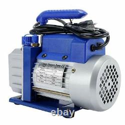 3.5 CFM 1/4HP Single Stage HVAC Air Vacuum Pump R134A Kit With AC Manifold Gauge