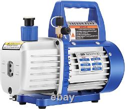 3.5 CFM Single Stage Rotary Vane Air Vacuum Pump with Oil Bottle
