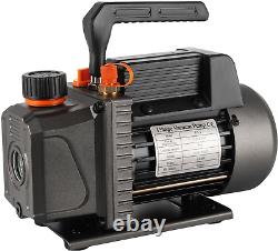 3.5CFM 1/4HP Single Stage Air Vacuum Pump HVAC with R134A R410A Kit AC A/C Manif