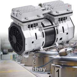 3.5CFM 370W Oil-free Vacuum Pump High Pressure Oilless Piston Compressor Pump