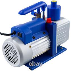 3 Gallon Vacuum Chamber 5CFM Vacuum Pump Air Conditioning Manifold 160ºF