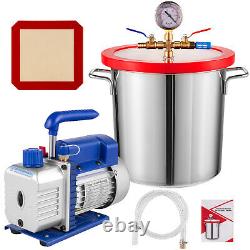 3 Gallon Vacuum Chamber and 3 CFM Single Stage Pump to Degassing Silicone Kit