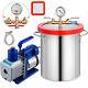 3 Gallon Vacuum Chamber5cfm Vacuum Pump 5pa Silicone 1720rpm Stainless Steel