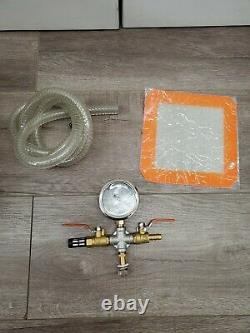 3 Gallon Vacuum Degassing Chamber 1 Stage Silicone Kit 3CFM Vacuum Pump withHose