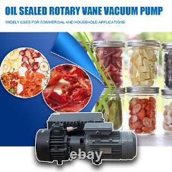 37Cfm Single Stage Oil Sealed Rotary Vane Vacuum Pump For Printing Machinery