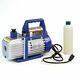 3cfm 1/4hp Rotary Vane Deep Vacuum Pump Hvac Ac Air Tool R410a R134 Withfree Oil