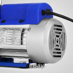 3CFM Air Vacuum Pump HVAC A/C Refrigeration Kit AC Manifold Gauge Set