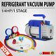3cfm Air Vacuum Pump Manifold Gauge Hvac A/c Refrigeration Kit Ac