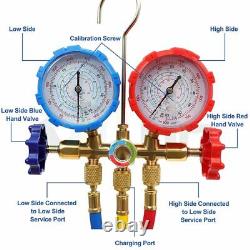 3cfm 1/4HP Rotary Vane Vacuum Pump, AC Manifold Gauge Set with Hoses