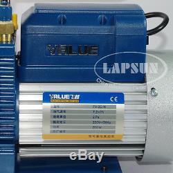 4.2 CFM 120L/MIN 2L/S Rotary Vane Vacuum Pump 250W HVAC AC Refrigerant Air 220V