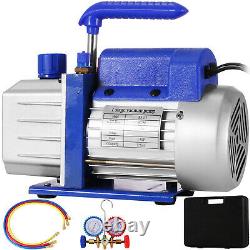 4 CFM 1/4HP Vane Vacuum Pump Rotary AC Air Tool R134A HVAC Charge Tool