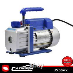 4 CFM Rotary Vane Deep Vacuum Pump 1/4HP AC Air R410a R134 HVAC Refrigerant