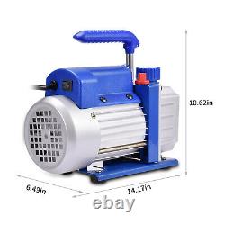 4 CFM Vacuum Pump Rotary Vane 1/2HP HVAC AC Refrigerant Air Conditioning Tool