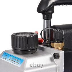 4CFM 1 Stage Vacuum Pump 1/4HP HVAC Refrigeration Air Conditioning Rotary Vane