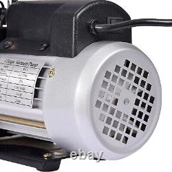 4CFM 1 Stage Vacuum Pump 1/4HP HVAC Refrigeration Air Conditioning Rotary Vane