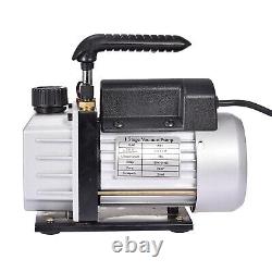 4CFM 1 Stage Vacuum Pump 1/4HP HVAC Refrigeration Air Conditioning Rotary Vane