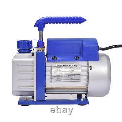 4CFM Vacuum Pump 1/4 HP 110V Air Tool, Vacuum Packaging, Automotive, 5Pa Blue