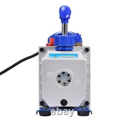 4CFM Vacuum Pump 1/4 HP 110V Air Tool, Vacuum Packaging, Automotive, 5Pa Blue