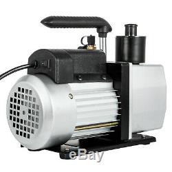 5 CFM Vacuum Pump 2-Stage 1/2 Hp Rotary Rotary Vane 1/2ACME inlet Degassing
