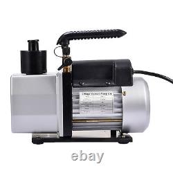 5 CFM Vacuum Pump Rotary Vane 2 Stage 1/2HP HVAC AC Refrigerant Air Conditioning