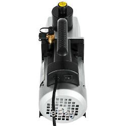 5 CFM Vacuum Pump Rotary Vane 2 Stage 1/2HP HVAC AC Refrigerant Air Conditioning