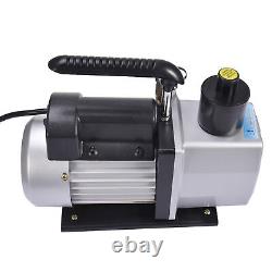 5 CFM Vacuum Pump Rotary Vane 2 Stage 1/2HP HVAC AC Refrigerant Air Conditioning