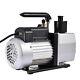 5 Cfm Vacuum Pump Rotary Vane 2 Two-stage 1/2hp Hvac Ac 120v/60hz-0.3 Air Pa