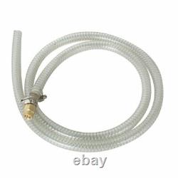 5 Gallon 21L Stainless Steel Vacuum Degassing Chamber Silicone 3CFM Pump Hose