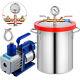 5 Gallon Vacuum Chamber Stainless Steel Degassing Silicone Kit 5cfm Vacuum Pump
