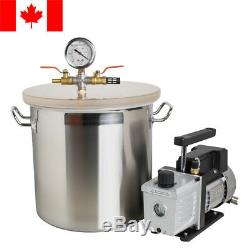 5 Gallon Vacuum Chamber and 3 CFM Single Stage Pump to Degassing Silicone Canada