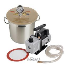 5 Gallon Vacuum Chamber and 3 CFM Single Stage Pump to Degassing Silicone Canada