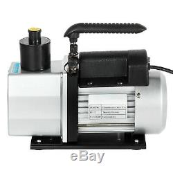 5CFM Vacuum Pump 2-Stage 1/2 Hp Rotary Refrigerant 1/4flare HVAC/Auto AC