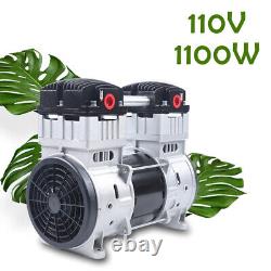 7CFM 1100W Oilless Vacuum Pump Industrial Oil-free Silent Diaphragm Vacuum Pump