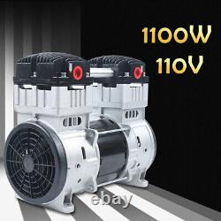 7CFM 1100W Oilless Vacuum Pump Industrial Oil-free Silent Diaphragm Vacuum Pump